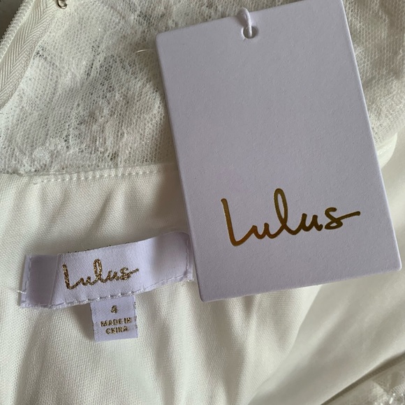 Lulus Size 4 Everlasting Affection White Lace Backless Mermaid Wedding Dress NWT - Picture 13 of 17